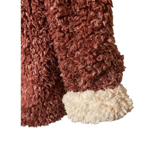 Weatherproof Vintage Women's Frosty Tipped Sherpa Pullover Wine Size XL Soft - Picture 2 of 10